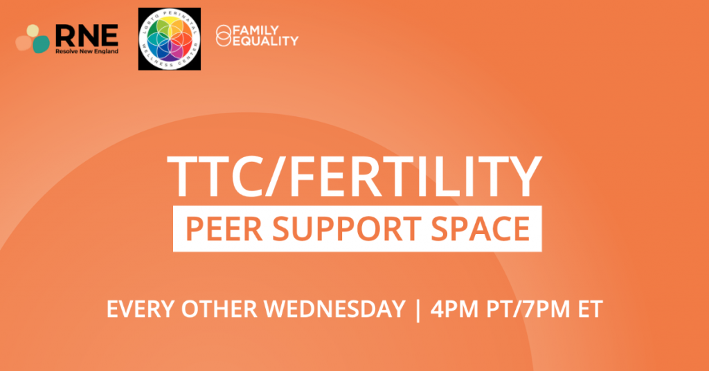 TTC/Fertility Peer Support Space | Every other Wednesday at 4pm PT/7pm ET